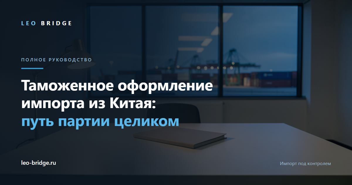 Таможенный терминал: контейнерная площадка и рабочее место с документами на партию